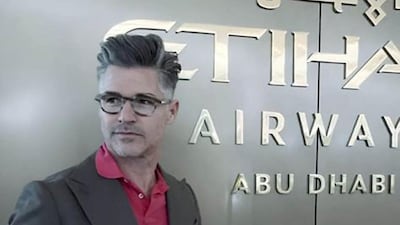 Eric Rutherford arrives in Abu Dhabi