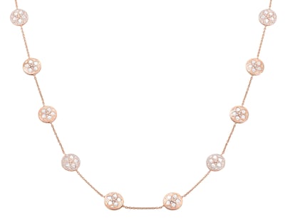 The sautoir necklace from the 'Jannah' collection. Photo: Bvlgari