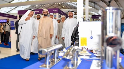 Sheikh Mohammed bin Rashid visited the Dubai International Boat Show.