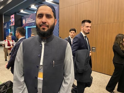 Afghan Foreign Ministry official Zakir Jalaly at the Antalya Diplomacy Forum in Turkey. Lizzie Porter / The National