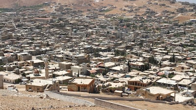 The town of Arsal in northern Lebanon, near the border with Syria. David Enders / The National