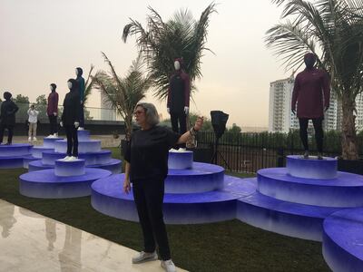 Martha Moore, VP of design at Nike, showcases the new range in Dubai