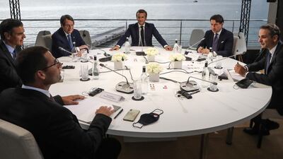 The Greek prime minister has received the backing of French president Emanuel Macron. EPA