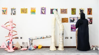 Afra Al Suwaidi unveiled her immersive installation at World Trade Centre Mall, Abu Dhabi. Courtesy DCT Abu Dhabi