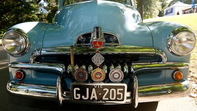 The iconic front grill of an Australian made FJ Holden Darrian Traynor/Getty Images