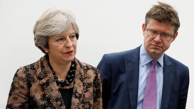 Britain's Prime Minister Theresa May and Britain's Business, Energy and Industrial Strategy Secretary Greg Clark have launched a new industrial strategy which aims to make the UK "the world's most innovative nation by 2030". AFP / Andrew Yates