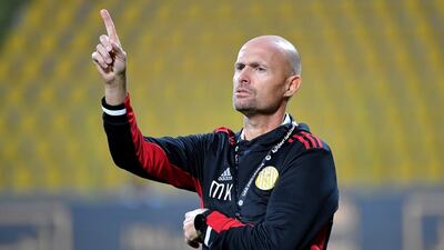 Marcel Keizer's Al Jazira are one point clear of Baniyas at the top of the Arabian Gulf League. Courtesy Al Jazira FC