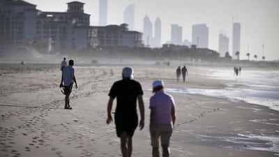One American Saadiyat public beach visitor was left annoyed at the lack of refund after visiting and finding that the sea was unswimmable. Silvia Razgova / The National