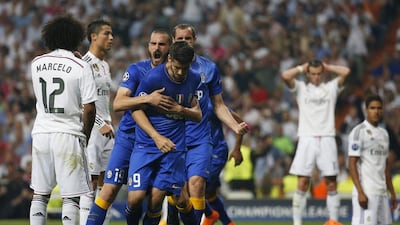 Alvaro Morata, centre, was one of the canny acquisitions Juventus made this season. Sergio Perez / Reuters