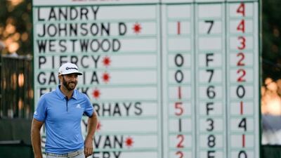 Dustin Johnson is all smiles but knows there is much to do if he has to avoid the mistakes from last year and win the US Open. Charlie Riedel / AP Photo