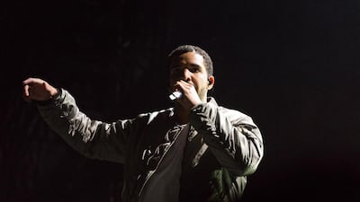 Drake live in concert at the Dubai Cricket Stadium. Duncan Chard for the National