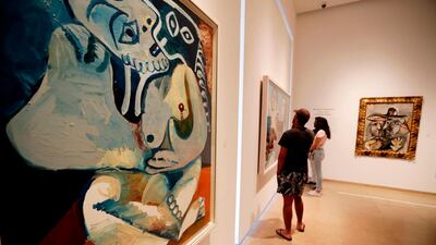 The exhibition Picasso et la famille, which runs until January 2020, features 20 works by Picasso, ranging from paintings to sculpture. Joseph Eid / AFP