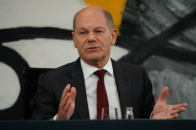 Critics said Chancellor Olaf Scholz was too slow to respond to the situation in Iran. EPA