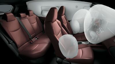 The Cross's airbag configuration