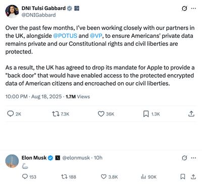 Apple appears to have defeated a proposal from the UK government that would have required the company to provide back-door access to data uploaded to the cloud if deemed necessary by UK authorities.