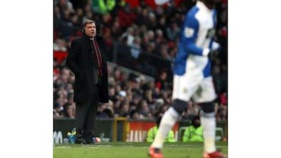 Sam Allardyce, left, has been given a target of taking the Blackburn Rovers into Europe.