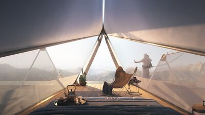 The retreat plans for 10 tents, each able to sleep two people and positioned at various levels to ensure complete privacy
