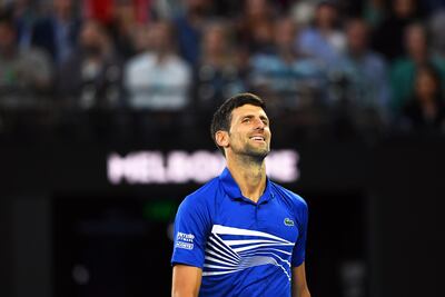 Novak Djokovic will need to get past Lucas Pouille to reach the Australian Open final. EPA