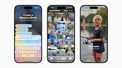 Apple Intelligence can pick out the best photos and videos based on a user's description, craft a storyline and arrange it all into a film with its own narrative, the company said. Apple / PA