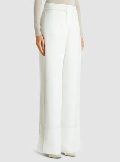 Oscar De La Renta Crepe Wide-Leg Trousers. The Modist