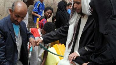 Filling a 1,000-gallon water tank cost residents of Sanaa Dh22 in March. This week it neared Dh100. Most people live on less than Dh8 a day, so taps run dry and buckets are used for showers to save money for other needs.