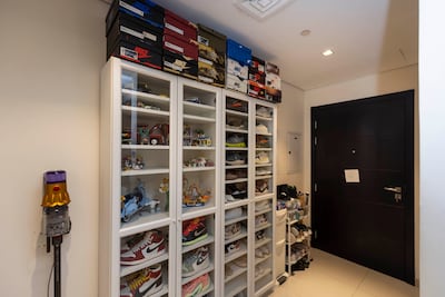 There is ample room for daughter Louisa's toy collection and a variety of sneakers.
Antonie Robertson / The National