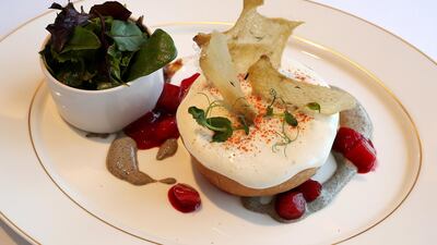 Chicken tikka masala pie at Queens Grill. Pawan Singh / The National