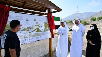 Officials review grand plans for Fujairah's 50th nature trail. Photo: supplied