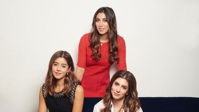 From left, Dana, Nora and Sarah Al Ramadhan, the Kuwaiti sisters who launched Apotheca Beauty. Courtesy Apotheca Beauty