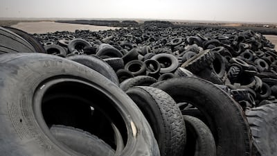 Scientists are becoming increasingly concerned about the effects of microplastics from tyre wear polluting the environment. Jeff Topping / The National