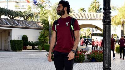 Mohamed Salah arrives in Marbella. Courtesy @MoSalah / Twitter