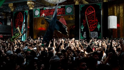 Pilgrims take part in a mourning ceremony during the Shiite ritual of Arbaeen in the city of Karbala, Iraq. Reuters