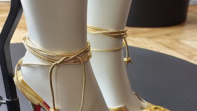 Shoes by Schiaparelli. Sarah Maisey / The National