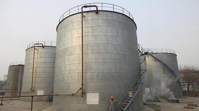 A PetroChina refinery in Lanzhou, China. Asian oil refiners are racing to secure crude supplies in anticipation of an escalating trade war between the US and China. Reuters