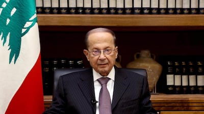 Lebanon's president Michel Aoun at the Presidential Palace in Baabda, Lebanon. Dalati Nohra / Reuters