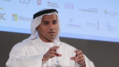 Dr Saeed Al Dhaheri told the conference that brainstorming sessions were an effective way of sourcing ideas from social groups. Jeffrey E Biteng / The National