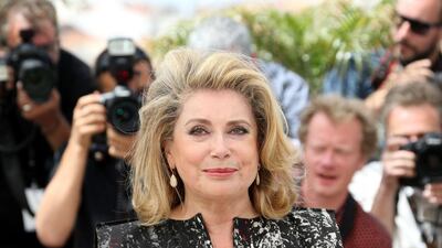 The French actress Catherine Deneuve. Loic Venance / AFP; Jerry Jackson / The Baltimore Sun via AP; AFP