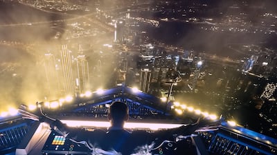 The performance was shot in 4k by 18 cameras, including panoramic views captured from a helicopter. Photo: Untold Dubai