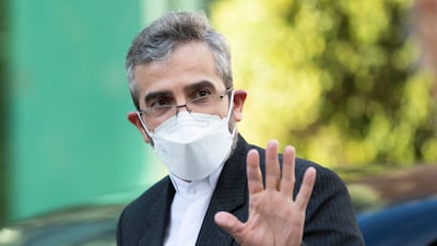 Iran's chief nuclear negotiator Ali Bagheri Kani arrives at the Palais Coburg, a site where closed-door nuclear talks take place, in Vienna, Austria, on Tuesday, February 8. AP Photo / Lisa Leutner