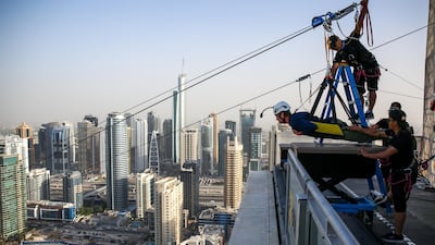 Chocks away. Victor Besa for The National