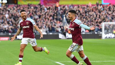 Manuel Lanzini 9 – Dangerous in the midfield, looking confident in both defence and attack. Good positioning and a well-taken finish saw Lanzini score the opening goal of the game. AFP