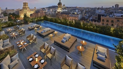 Terrat at the Mandarin Oriental Barcelona. Courtesy Mandarin Oriental Hotel Group