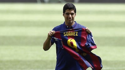 Luis Suarez was signed by Barcelona during this summer's transfer window, as they appealed a year-long ban. Quique Garcia / AFP / August 19, 2014
