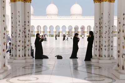 The Sheikh Zayed Grand Mosque in Abu Dhabi. Fatima Al Marzouqi / The National