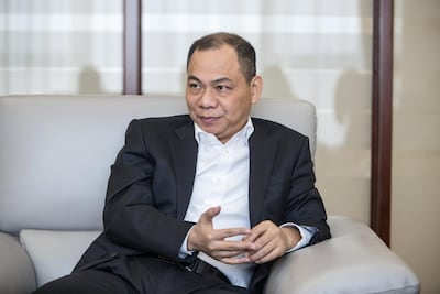 Pham Nhat Vuong, chairman of Vietnam's Vingroup, says the ultimate goal is to create an international brand. Photo: Bloomberg