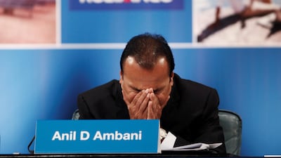 Anil Ambani, chairman of the Reliance Anil Dhirubhai Ambani Group, was facing jail time for failing to pay back $80 million his company owed to Ericcson. Reuters