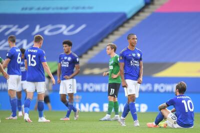 Leicester City drew their first two games since the restart. AFP