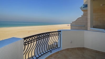 This five-bedroom, 6,000-square-foot villa sits on the beach in Jumeirah 3. Courtesy Better Homes