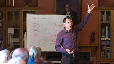 The renowned 10-minute playwright Alex Broun will host the workshops. Courtesy Short+Sweet Dubai Theatre Festival