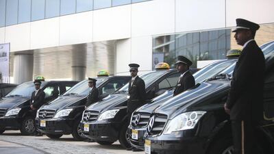 Readers say that Abu Dhabi’s new fleet of taxis, which will be similar in design to these airport taxis, won’t have the same iconic appeal as London or New York cabs. Lee Hoagland / The National